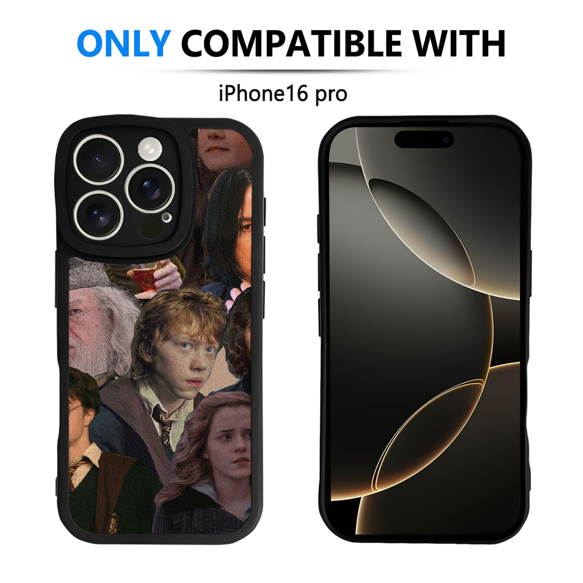 （画像用） Harry Potter ハリー・ポッターシリーズ 【iPhone 16シリーズ対応】シリコンスマホケース（レザー調） 材質：シリコン